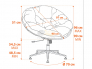 Кресло CLOUDE рогожка коричневый
