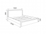 Кровать с настилом Беатрис модуль 6 Орех гепланкт