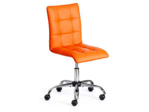 Кресло офисное Zero кожзам оранжевый