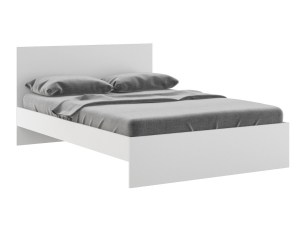 Кровать 1400 Осло модуль М13 с настилом Лайт Белый