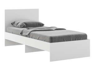 Кровать 900 Осло модуль М11 с настилом Лайт Белый