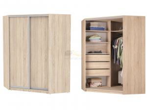 Угловой шкаф-купе Аларти YA-198х1400-718-2 (D6D6)