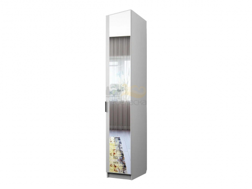Шкаф для одежды со штангой Экон ЭШ1-РП-24-4-R с зеркалом