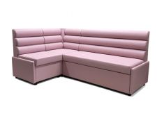 Угловой диван Призма Валики с коробами розовый