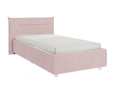 Кровать Альба 900 велюр нежно-розовый