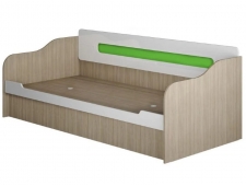 Кровать-диван с ПМ ДК-035 Палермо-3-юниор вставка зеленая